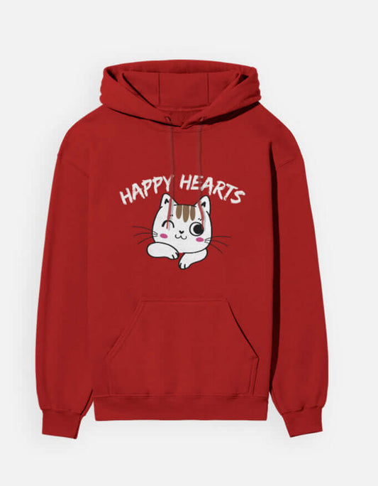Color_RedHappy Hearts Hoodie