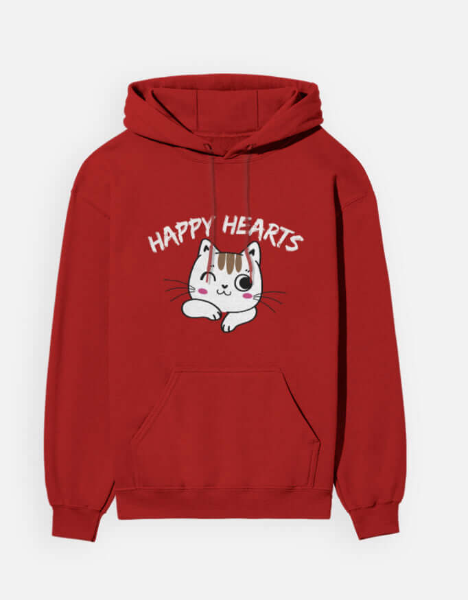 Color_RedHappy Hearts Hoodie